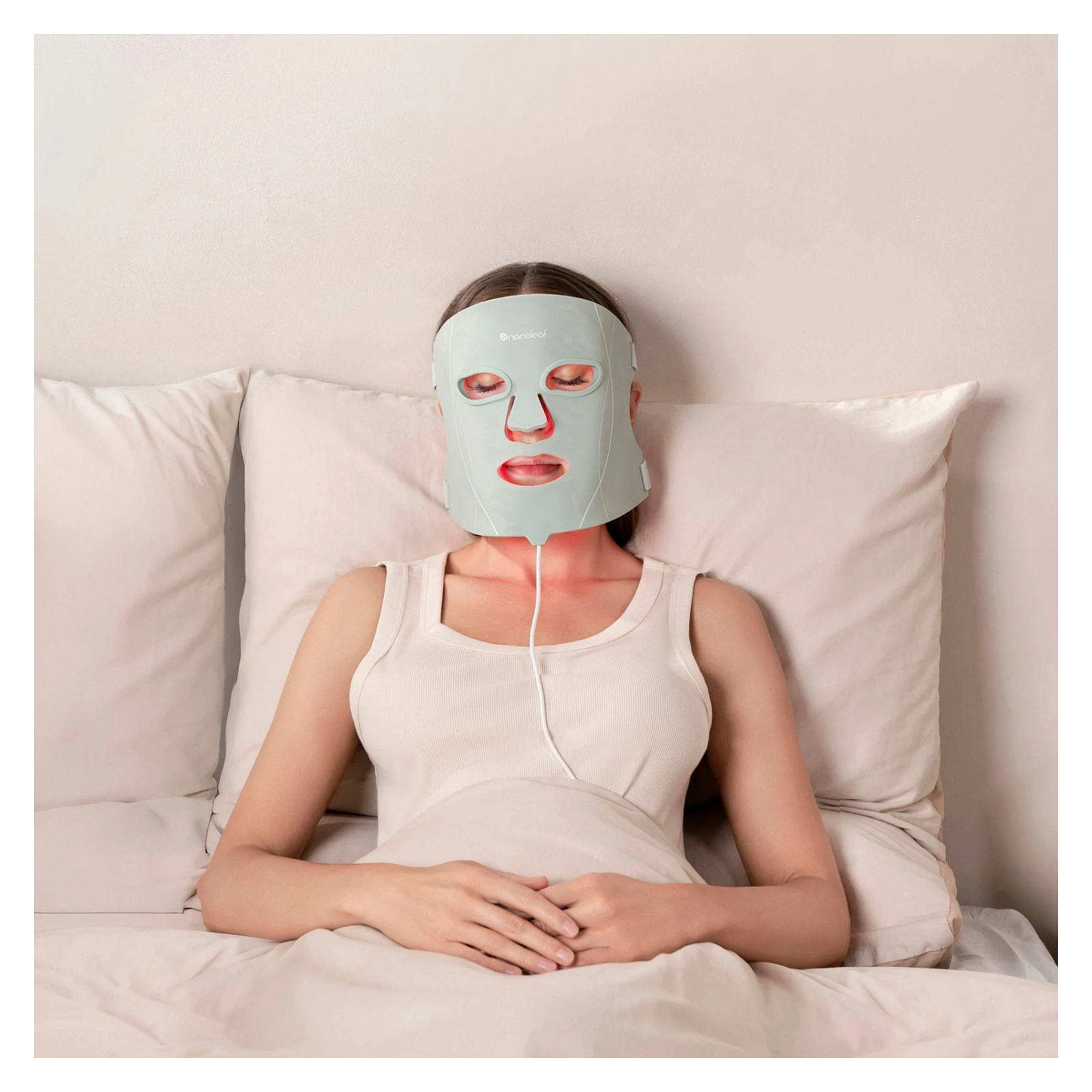 LED maska za terapiju svjetlom NANOLEAF Light Therapy Face Mask (108 LED dioda, 4 načina rada, medicinski silikon)-3