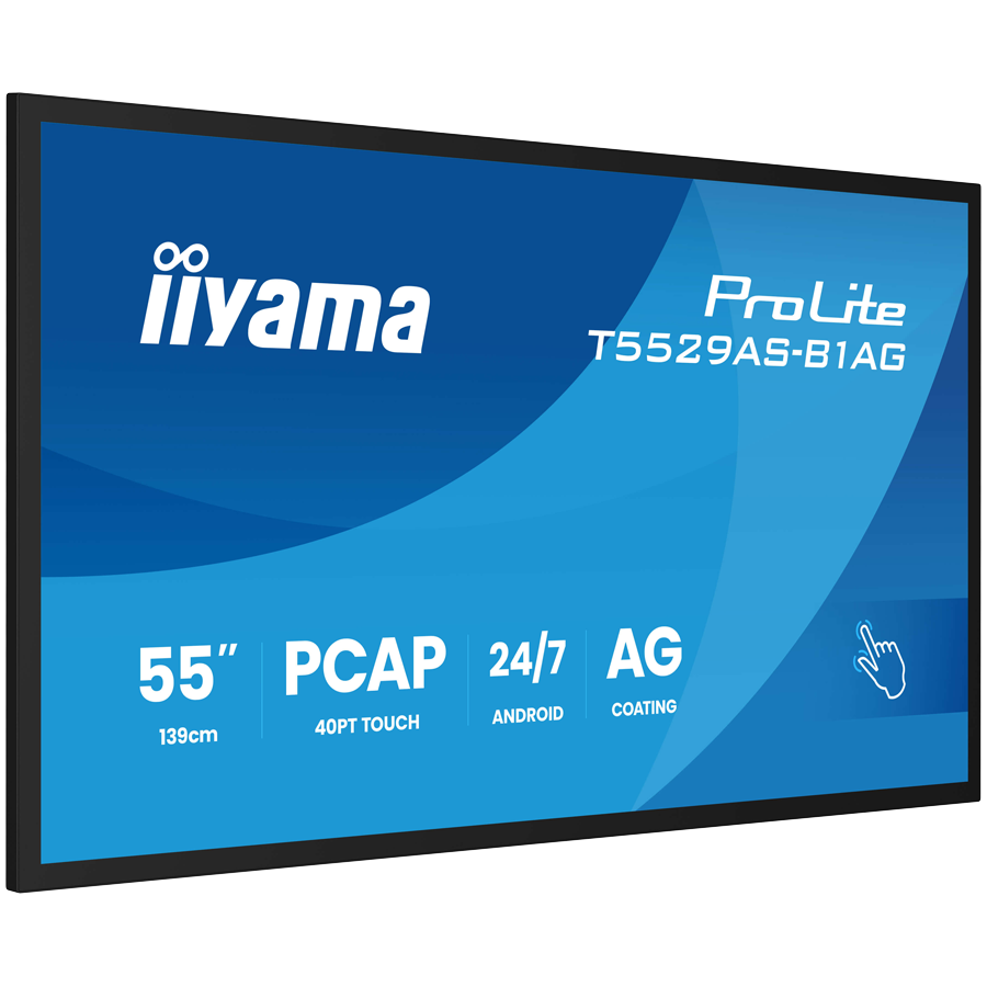 IIYAMA 55" T5529AS-B1AG Touch Monitor 2xHDMI+USB-C-1