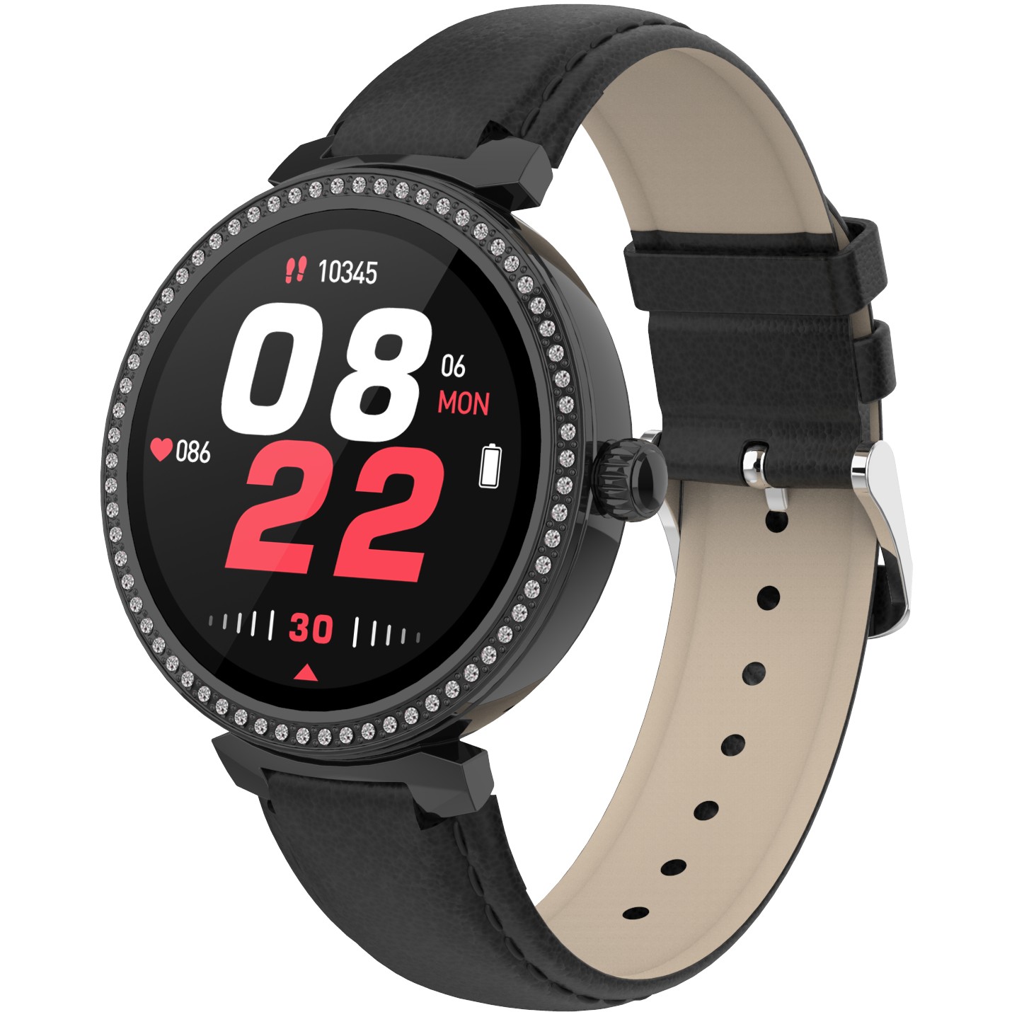 Pametni sat DENVER SWC-342B (1.2", IPS, Bluetooth, senzor otkucaja srca, SpO2, crni)-6