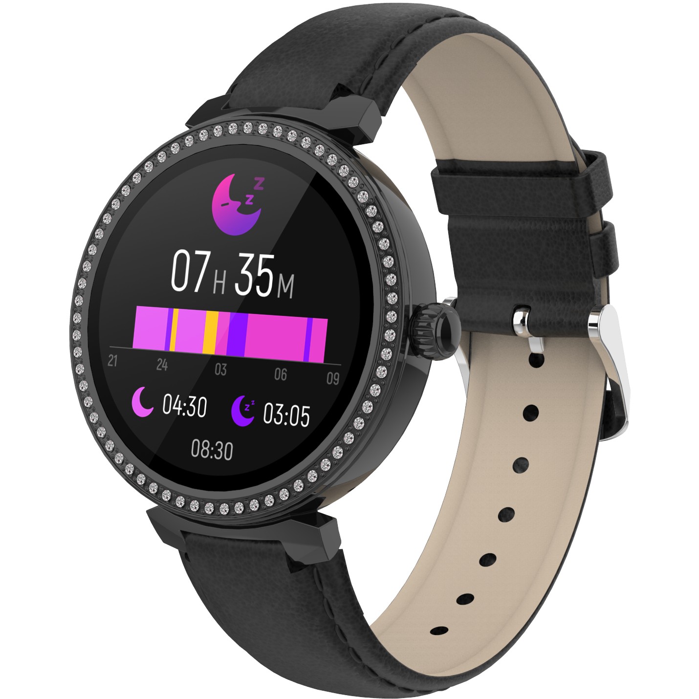 Pametni sat DENVER SWC-342B (1.2", IPS, Bluetooth, senzor otkucaja srca, SpO2, crni)-13