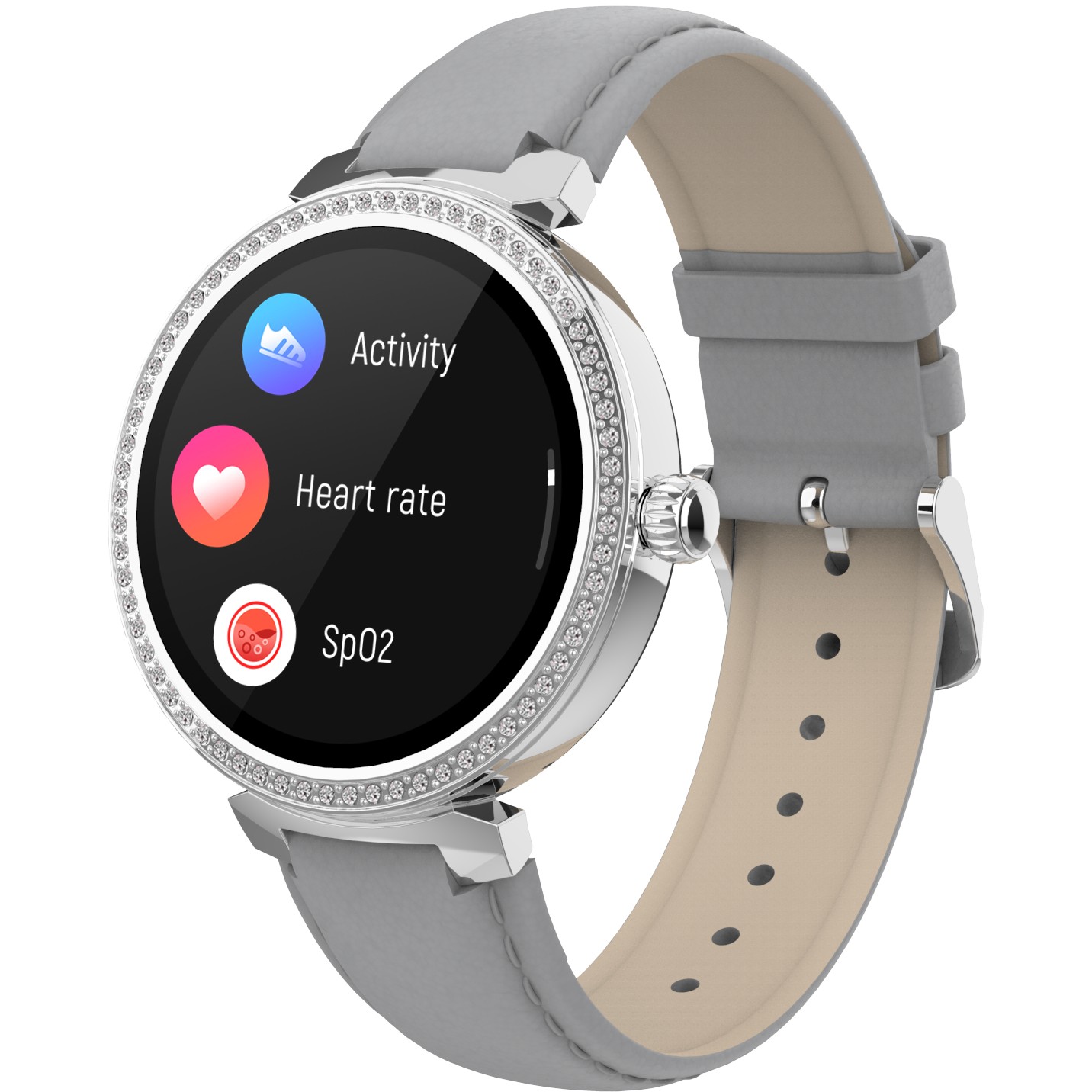 Pametni sat DENVER SWC-342GR (1.2", IPS, Bluetooth, senzor otkucaja srca, SpO2, IP67, sivi)-12