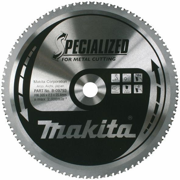 List pile MAKITA B-09484 305x25.4mm 78T za metal-0