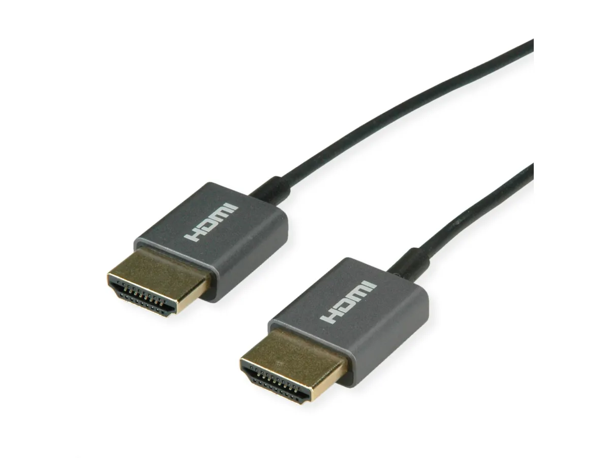 Roline HDMI 4K Ultra HD kabel sa mrežom, HDMI M - HDMI M, coaxial, ultraslim, 2.0m-1