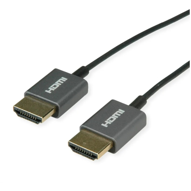Roline HDMI 4K Ultra HD kabel sa mrežom, HDMI M - HDMI M, coaxial, ultraslim, 2.0m-0
