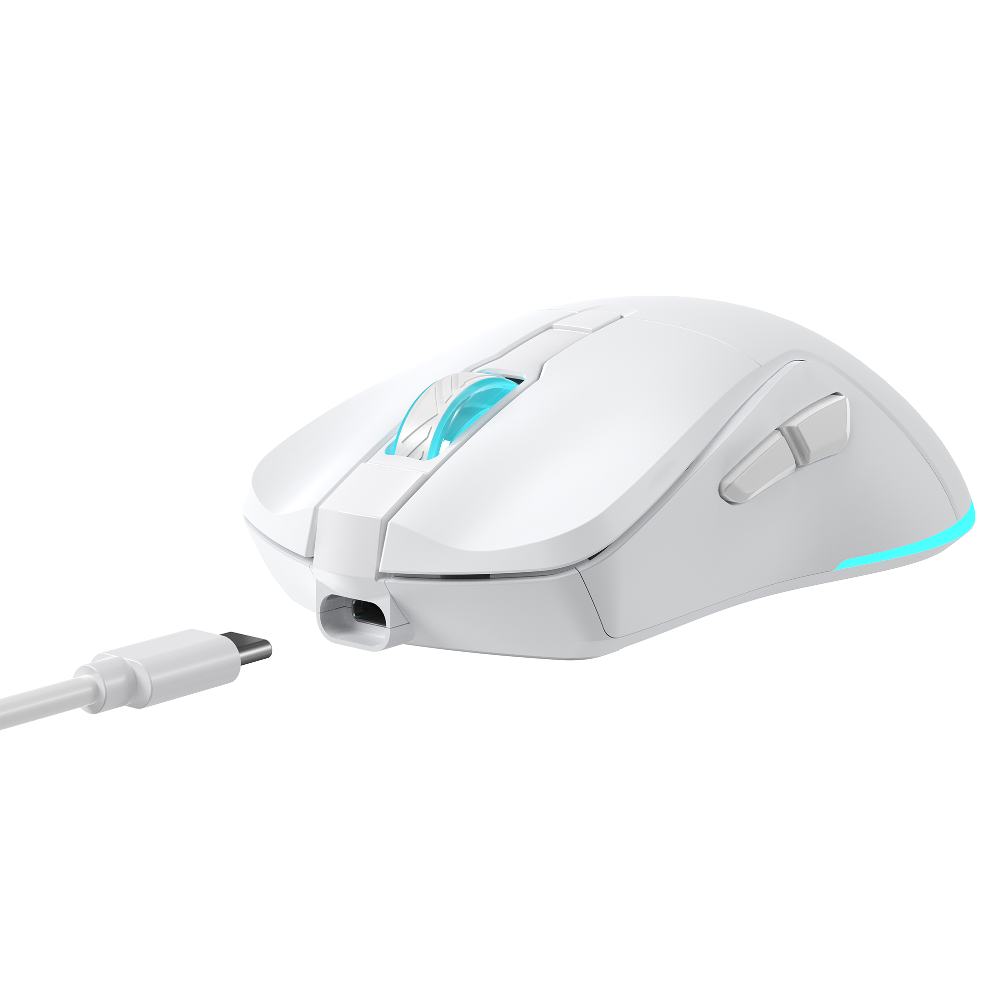 Miš BARACUDA BGM-122 TURTLE WHITE (3200 DPI, bežični)-2