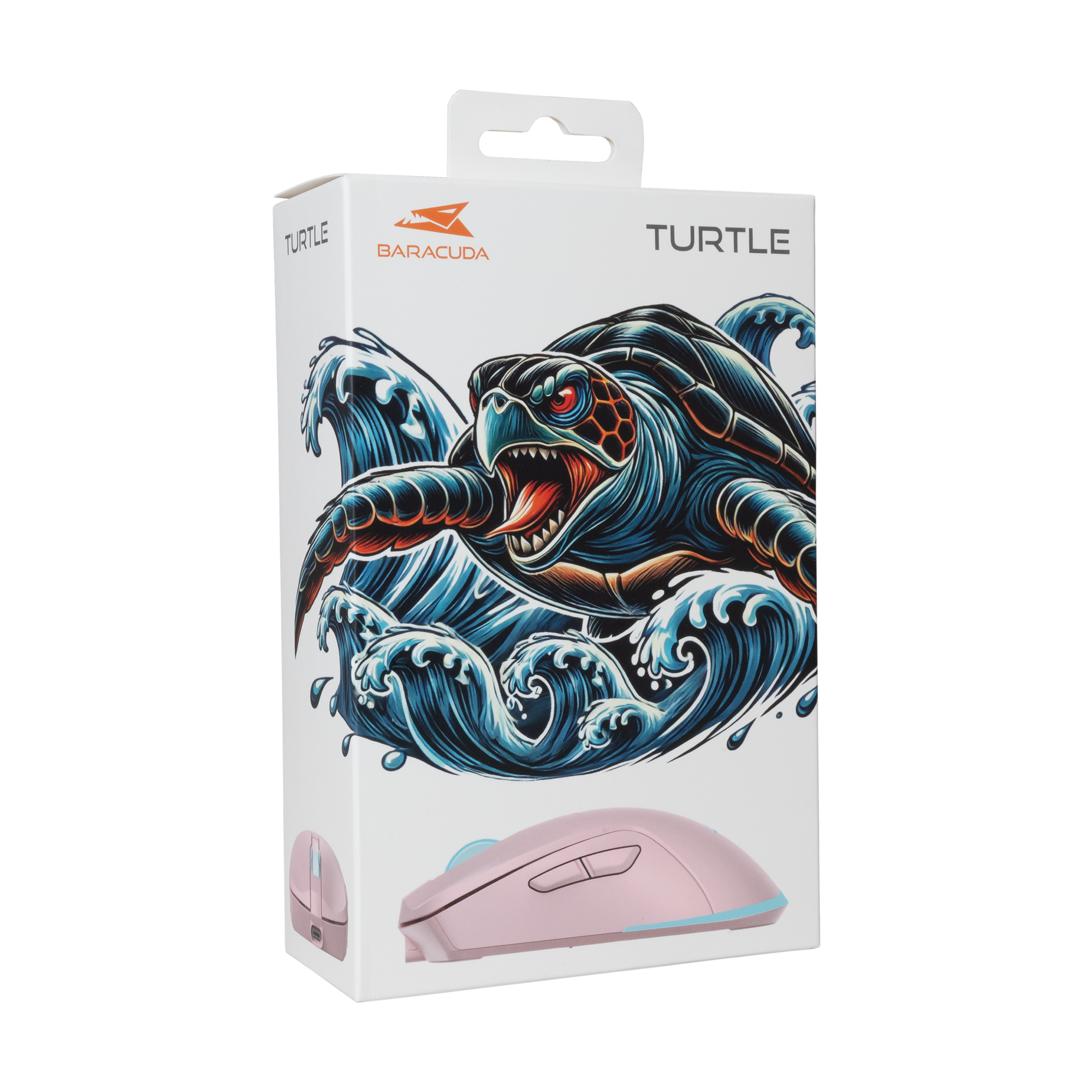 Miš BARACUDA BGM-124 TURTLE PINK (3200 DPI, bežični)-15