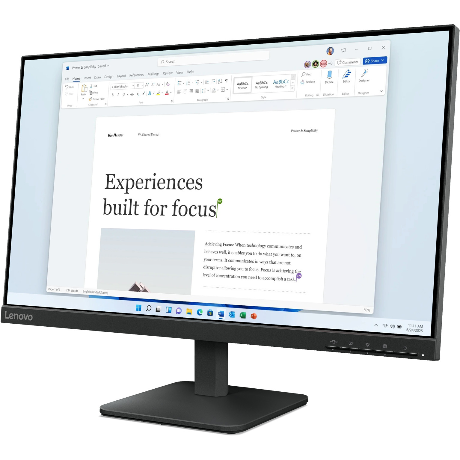 Monitor LENOVO L24-4e (23.8", 1920 x 1080, Full HD, LCD, crni)-2