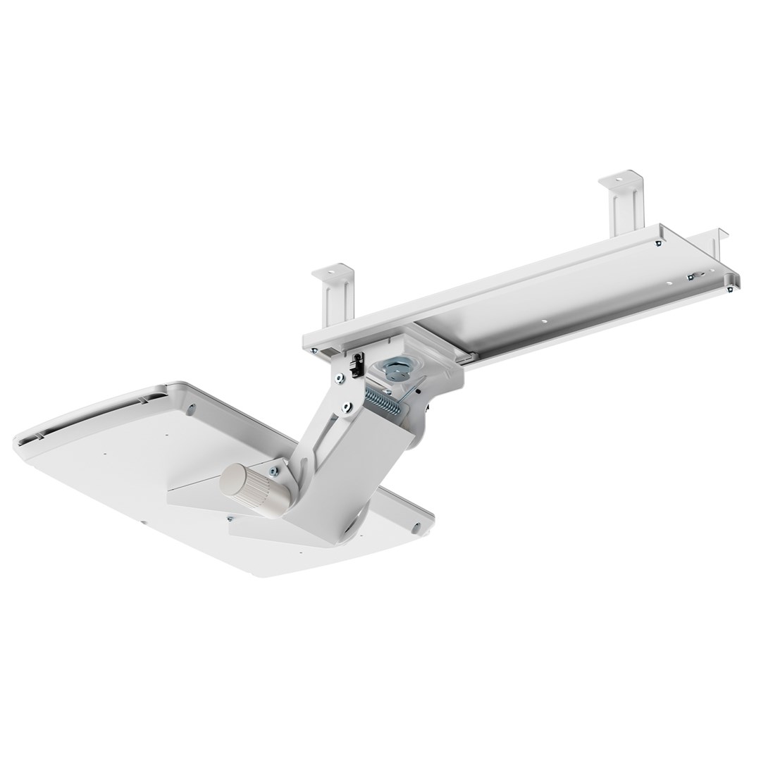 Maclean under-desk keyboard holder, adjustable, max. 5kg, White, MC-156 W-1