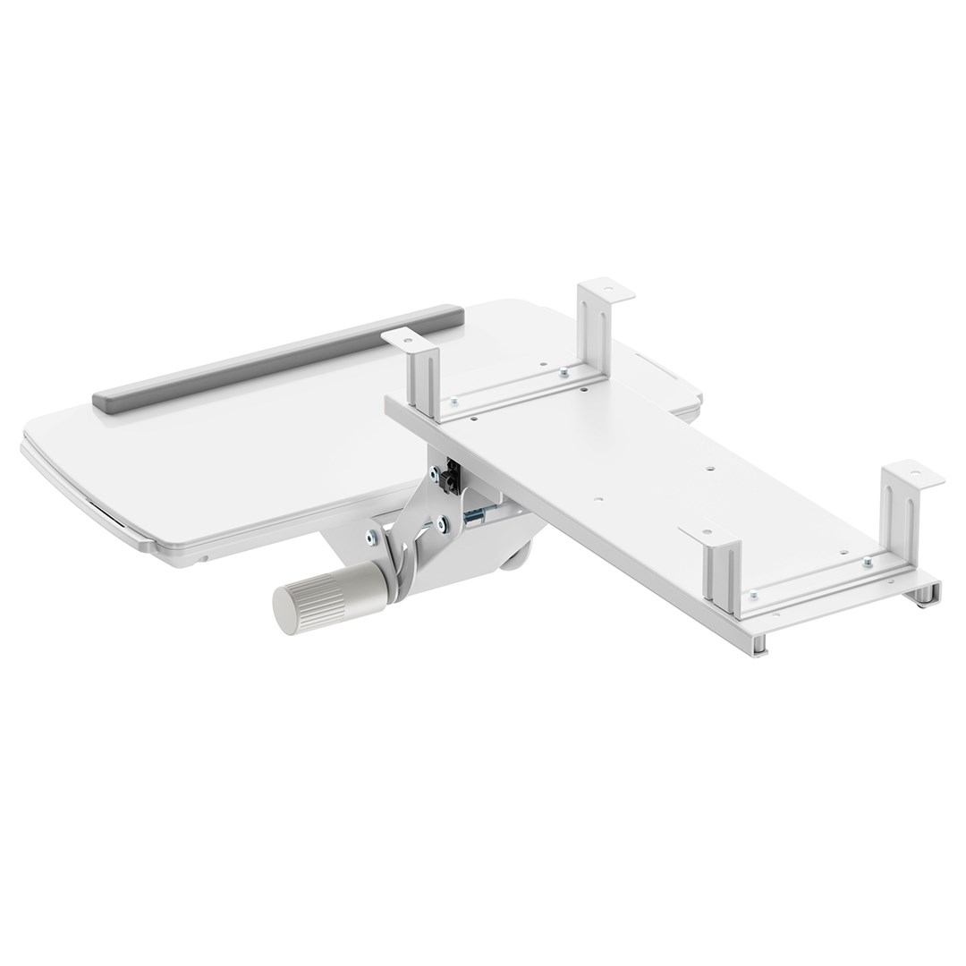 Maclean under-desk keyboard holder, adjustable, max. 5kg, White, MC-156 W-3