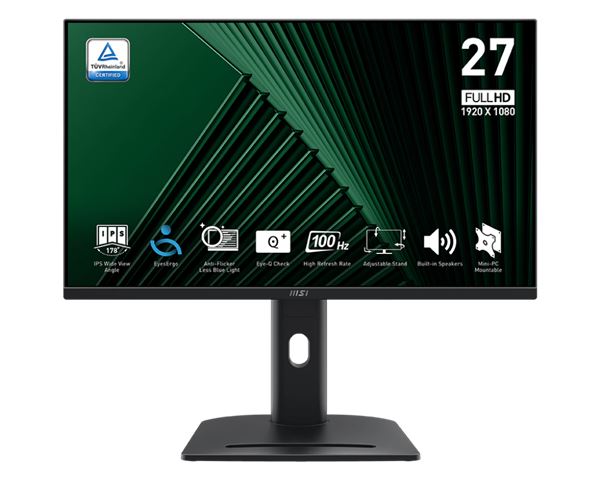 Monitor MSI PRO MP275PG 27" (1920x1080, IPS, 4 ms, HDMI, DP, D-Sub)-0