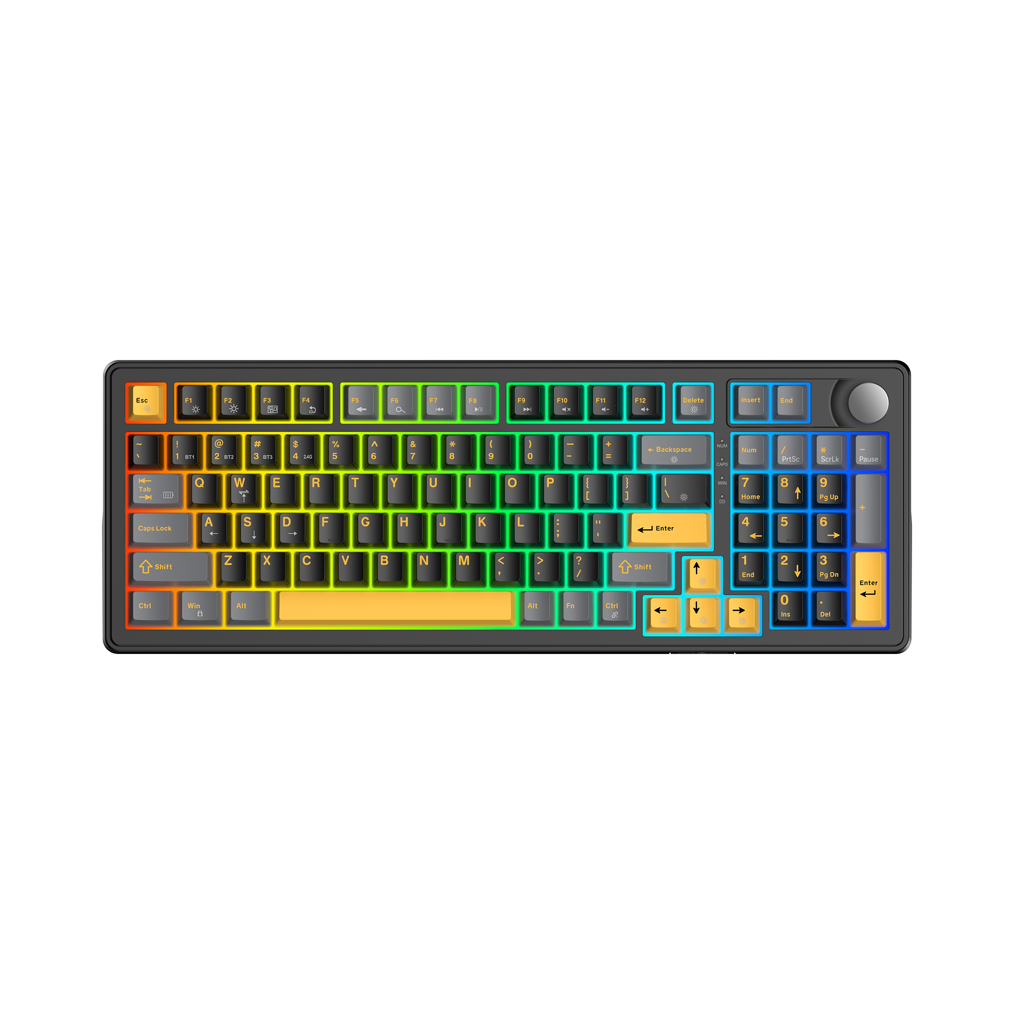 Tipkovnica WHITE SHARK GK-007151 EXCALIBUR crna boja / US-33