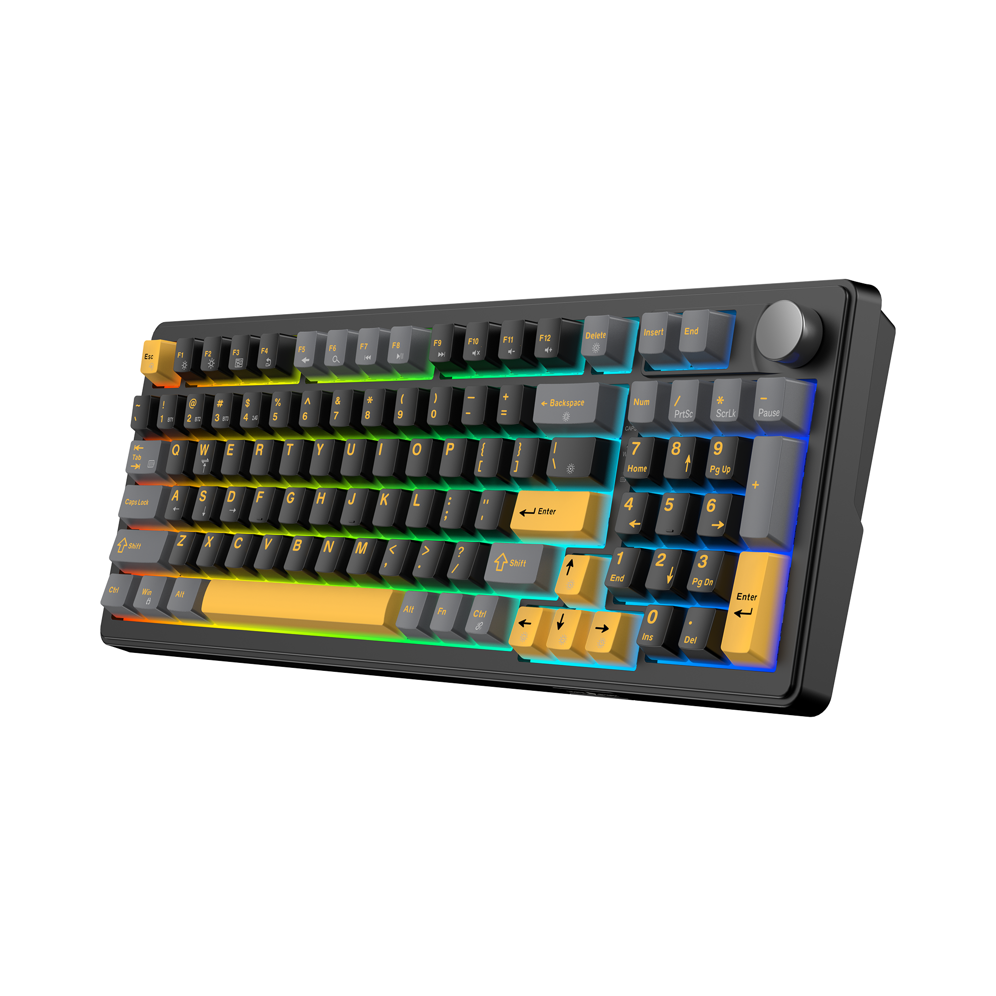 Tipkovnica WHITE SHARK GK-007151 EXCALIBUR crna boja / US-48