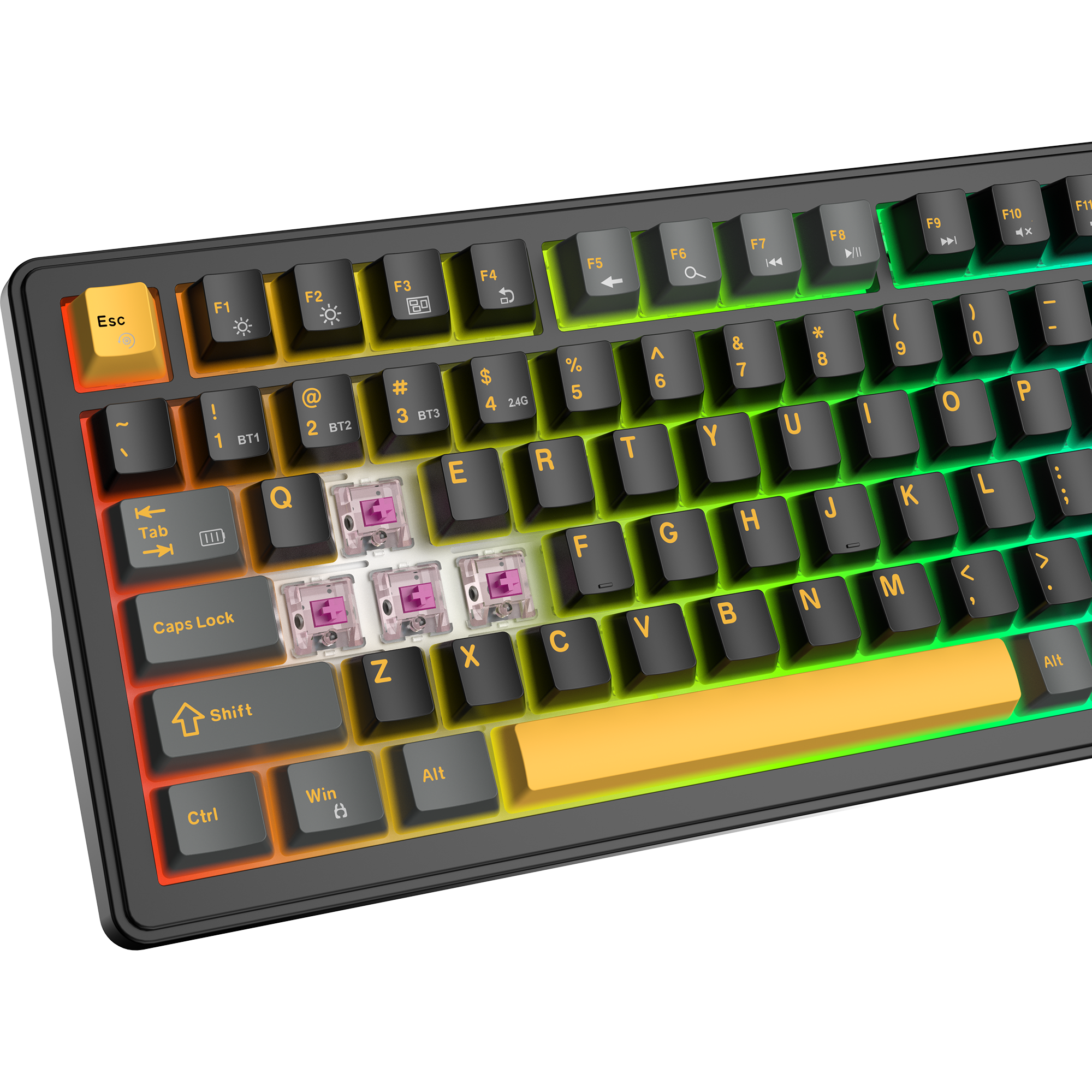 Tipkovnica WHITE SHARK GK-007151 EXCALIBUR crna boja / US-40