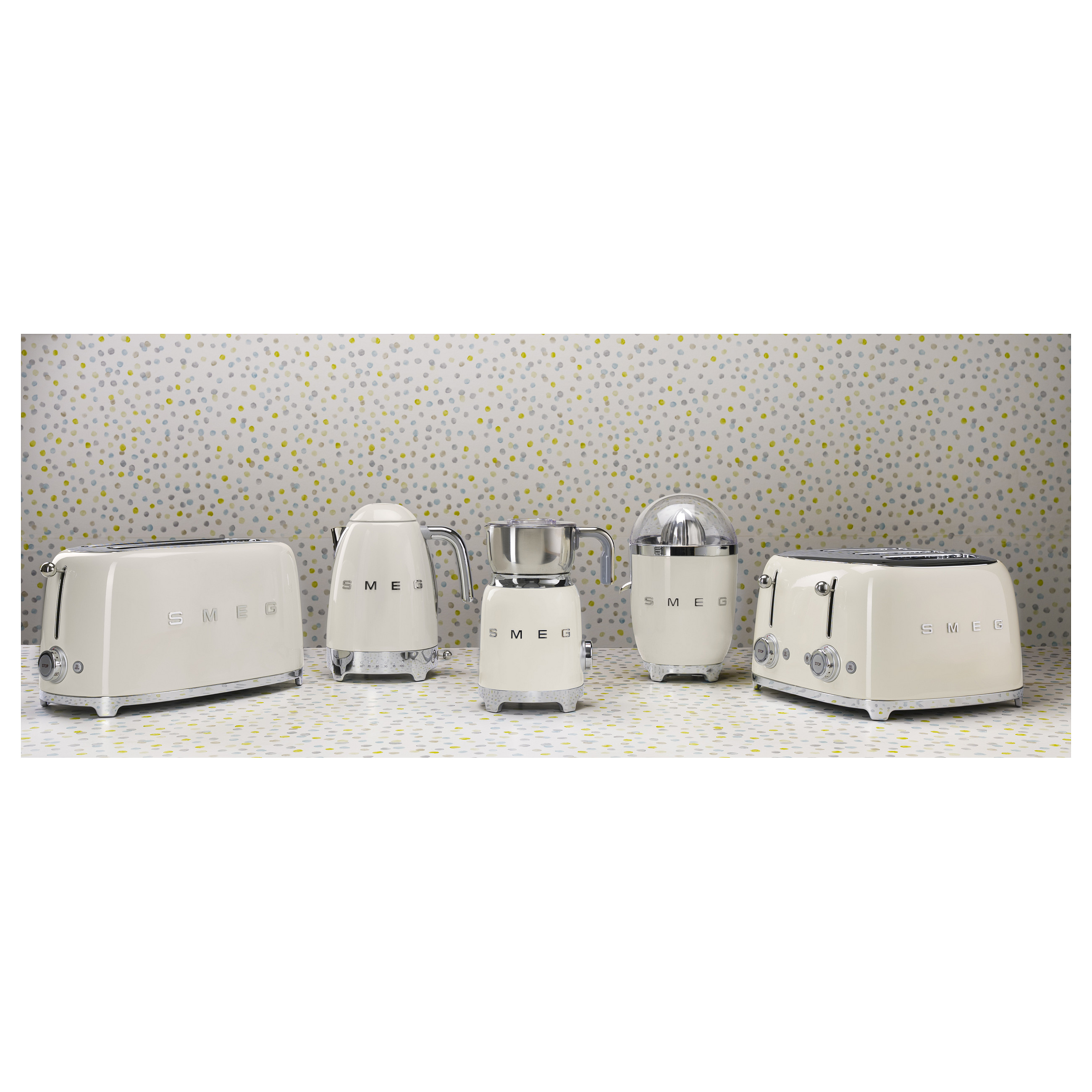 Toster SMEG TSF03CREU, 4 kriške, krem-2