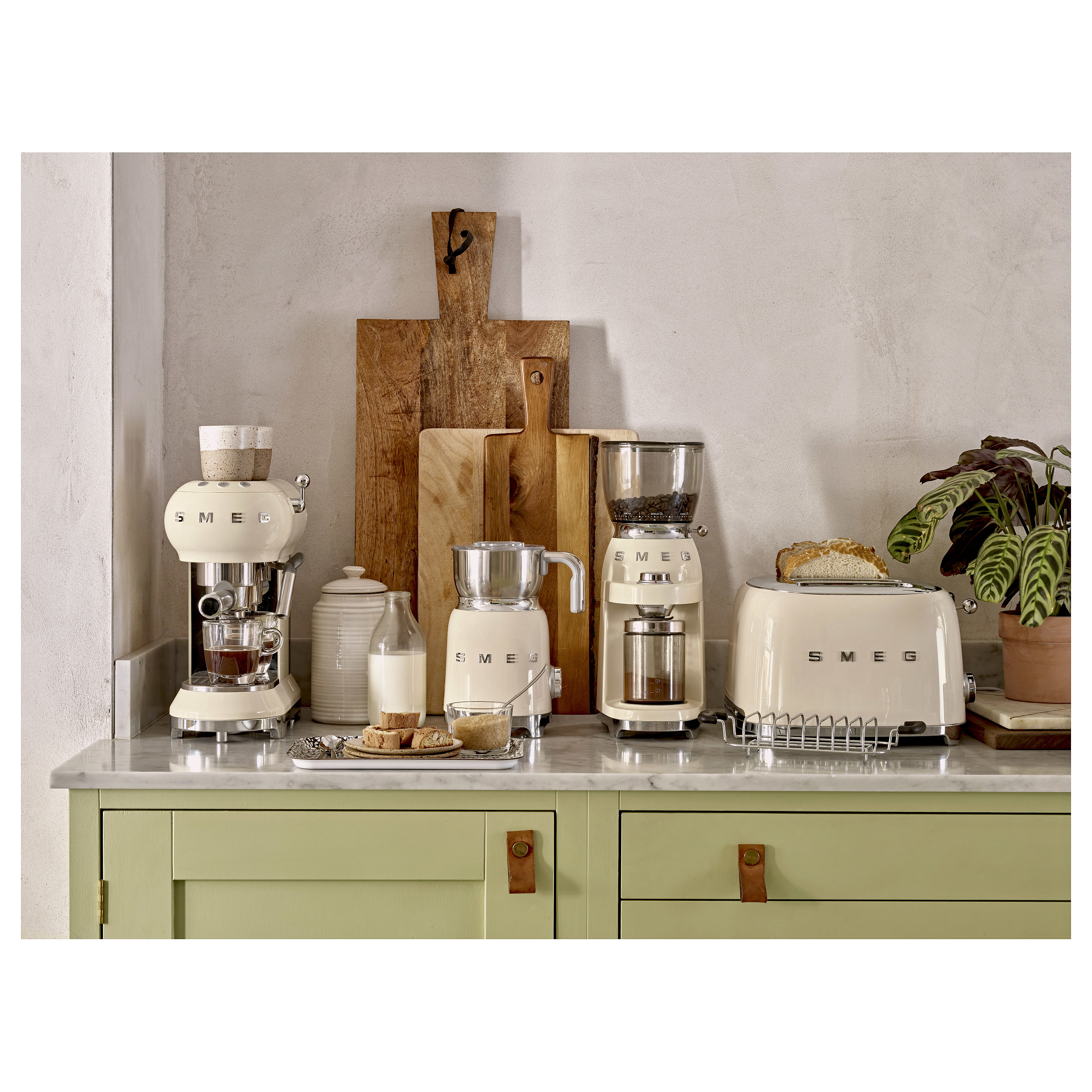 Toster SMEG TSF03CREU, 4 kriške, krem-9