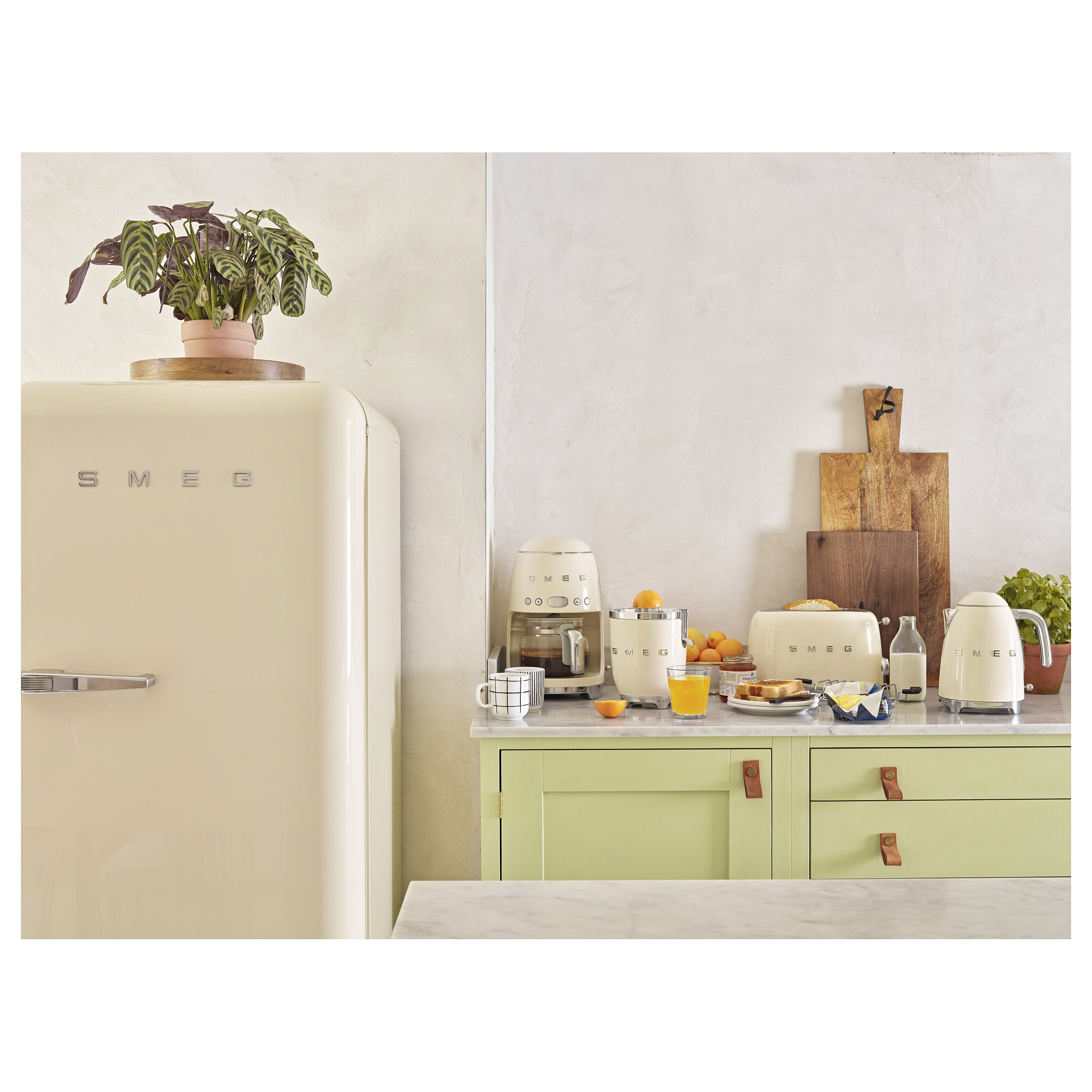 Toster SMEG TSF03CREU, 4 kriške, krem-11