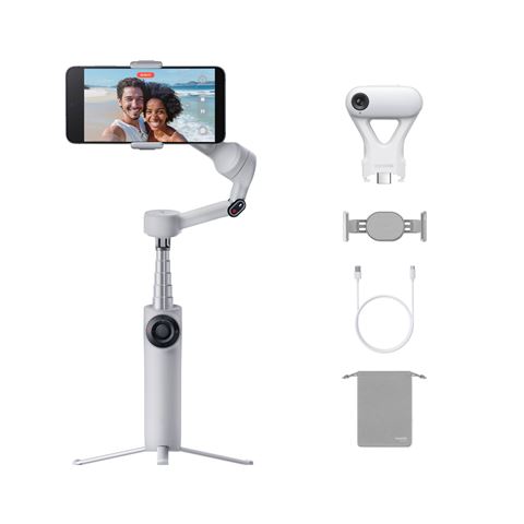 Gimbal INSTA360 Flow 2 AI Tracker Bundle (Stone Gray)-0