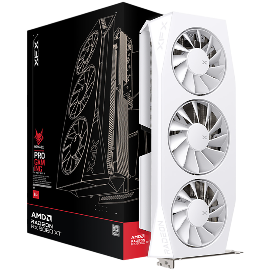 Grafička kartica XFX Mercury RX 9060XT OC Gaming WH (16GB, OC, Gaming)-4
