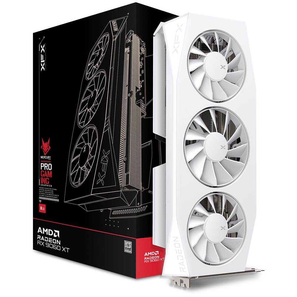 Grafička kartica XFX Mercury RX 9060XT OC Gaming WH (16GB, OC, Gaming)-5