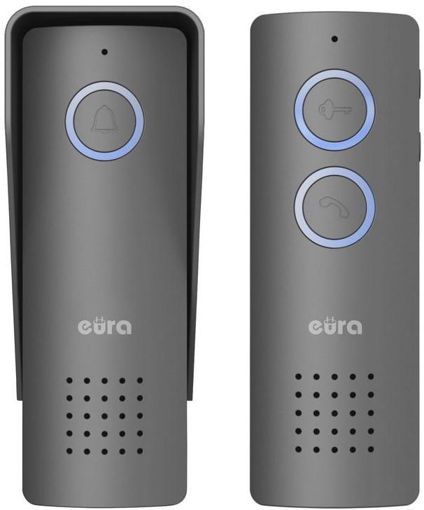 Bežični portafon EURA ADP-80A3 (domet 100m, 16 melodija, hands-free) grafitni