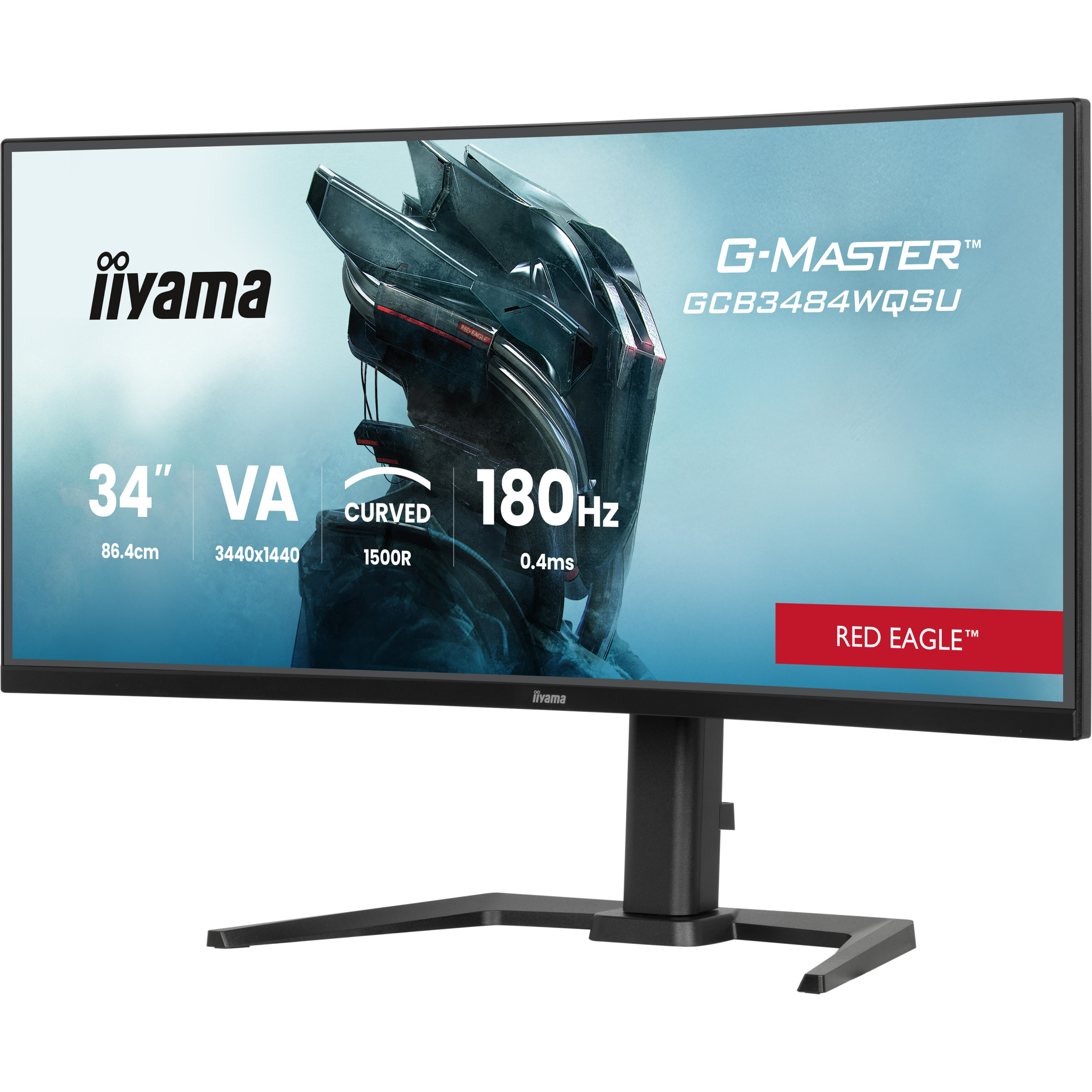 IIYAMA 34" Monitor GCB3484WQSU-B1 21:9 HDMI DP USB-2