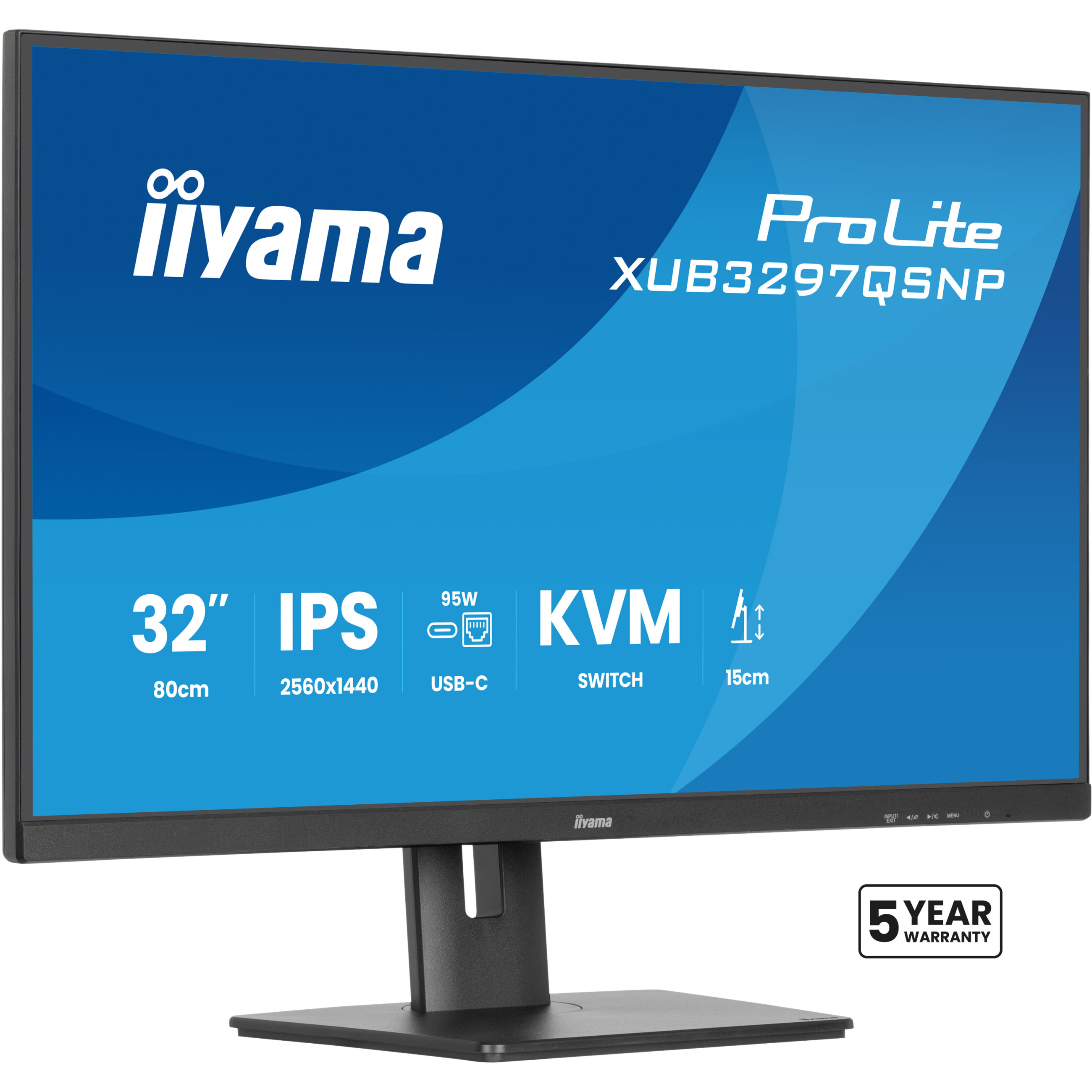 Monitor IIYAMA 80cm XUB3297QSNP-B1 16:9 2xHDMI,DP-0