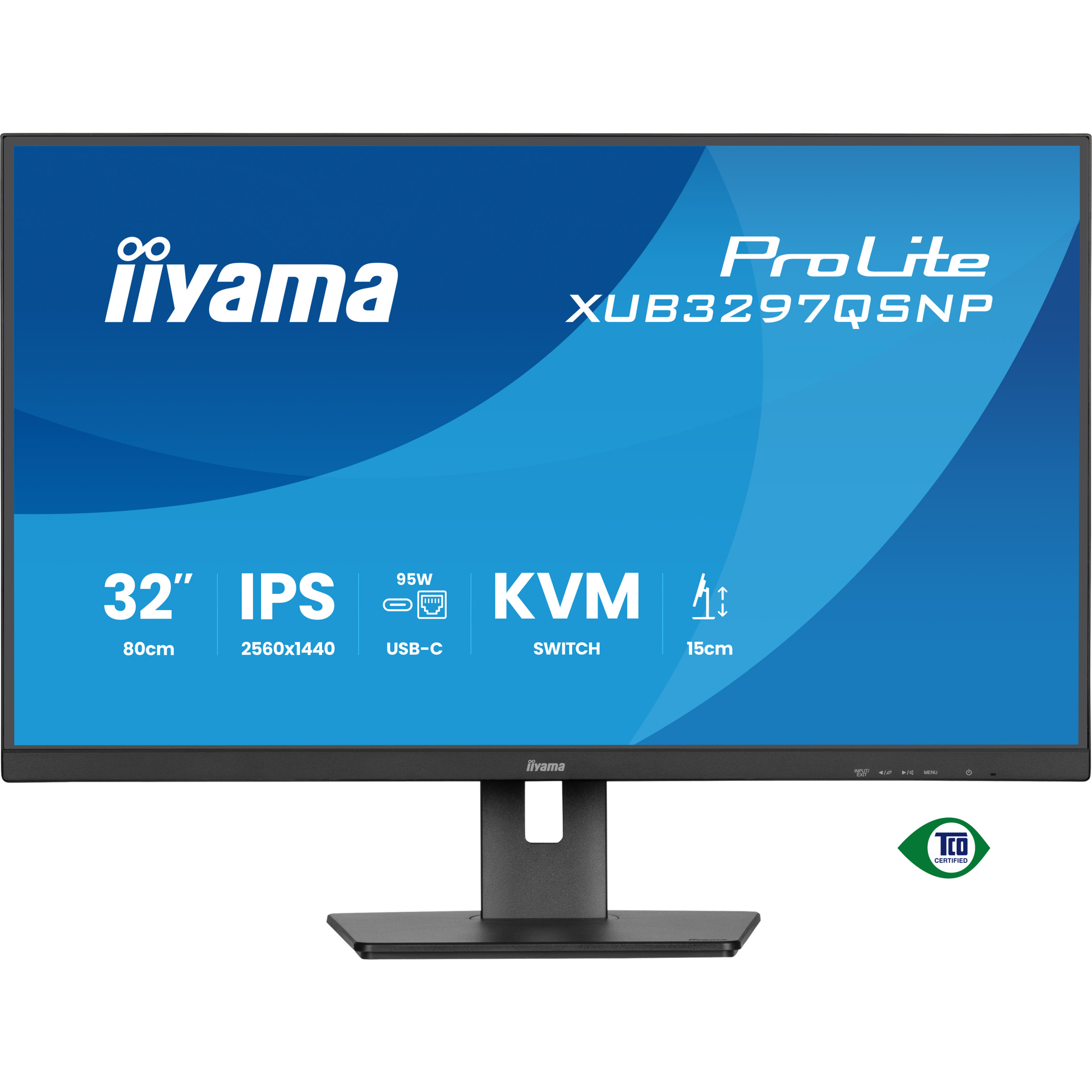 Monitor IIYAMA 80cm XUB3297QSNP-B1 16:9 2xHDMI,DP-8