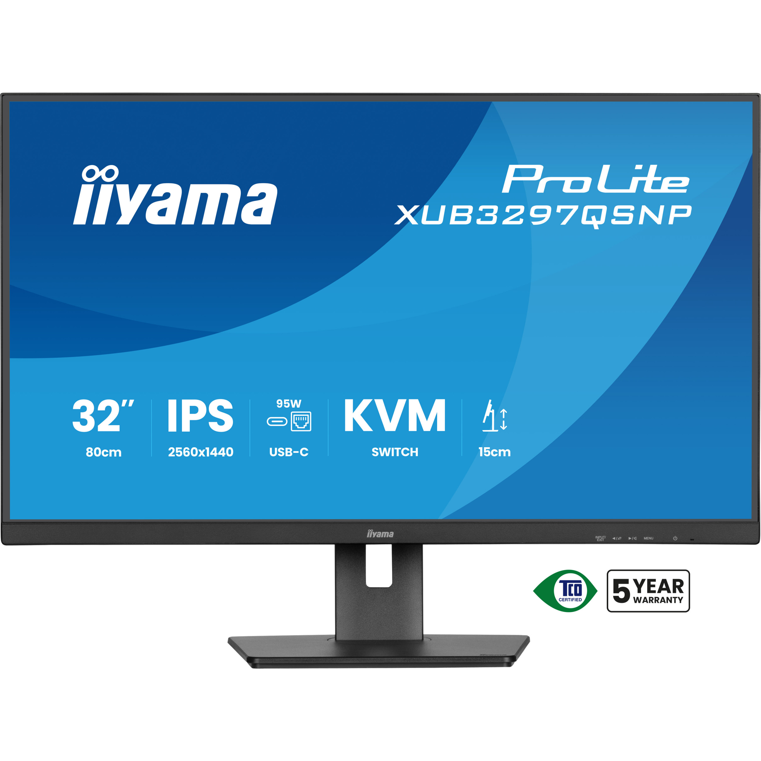 Monitor IIYAMA 80cm XUB3297QSNP-B1 16:9 2xHDMI,DP-11