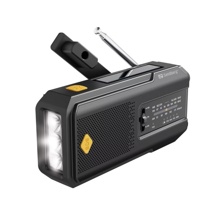 Radio SANDBERG Survivor Radio All-in-1 2000 (2000 mAh, AM/FM, LED svjetiljka, solarno punjenje)-0