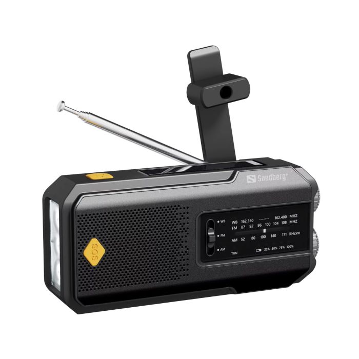 Radio SANDBERG Survivor Radio All-in-1 2000 (2000 mAh, AM/FM, LED svjetiljka, solarno punjenje)-1