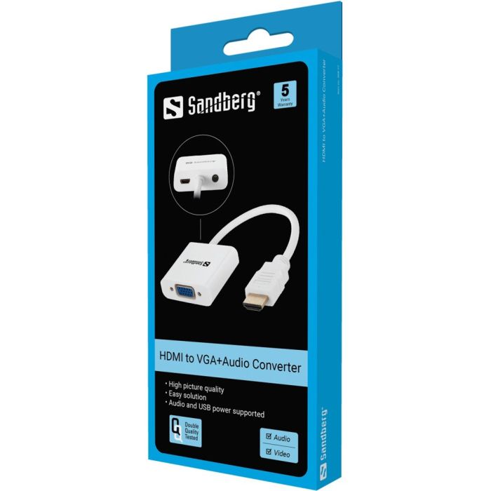 Pretvornik SANDBERG HDMI v VGA in audio-2