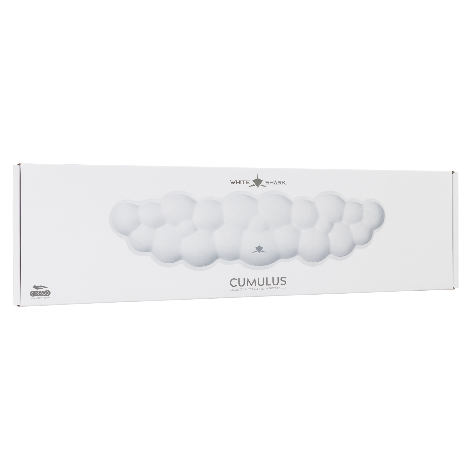 White Shark KEYBOARD WRIST REST KP-012 CUMULUS WHITE-6