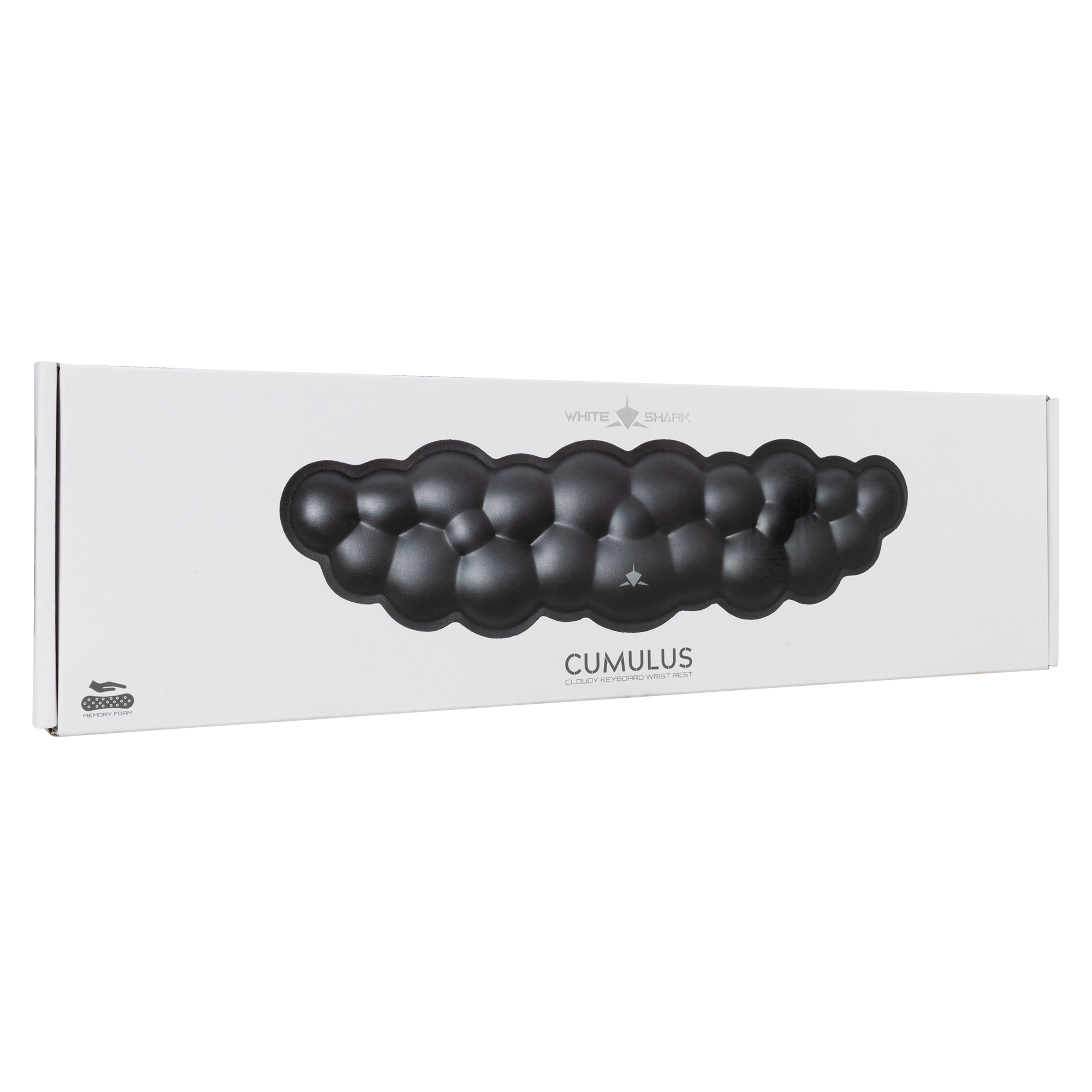 White Shark KEYBOARD WRIST REST KP-011 CUMULUS BLACK-2