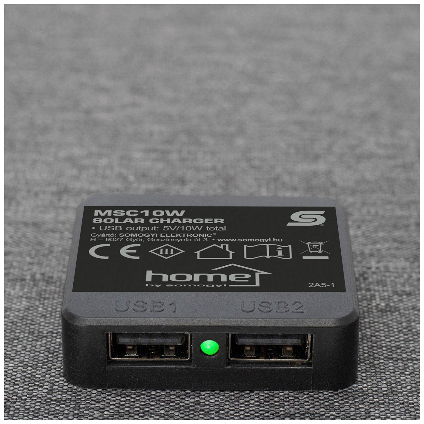 home Prijenosni solarni USB punjač, sklopivi, 2 x USB-A, 10W - MSC10W-3