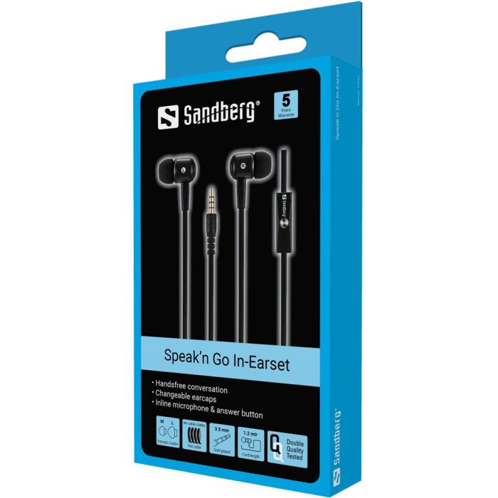 Slušalice SANDBERG Speak'n Go In-Earset (1,2 m, 3,5 mm, 10 mm, 20 Hz – 20 kHz, 32 Ohm)-2