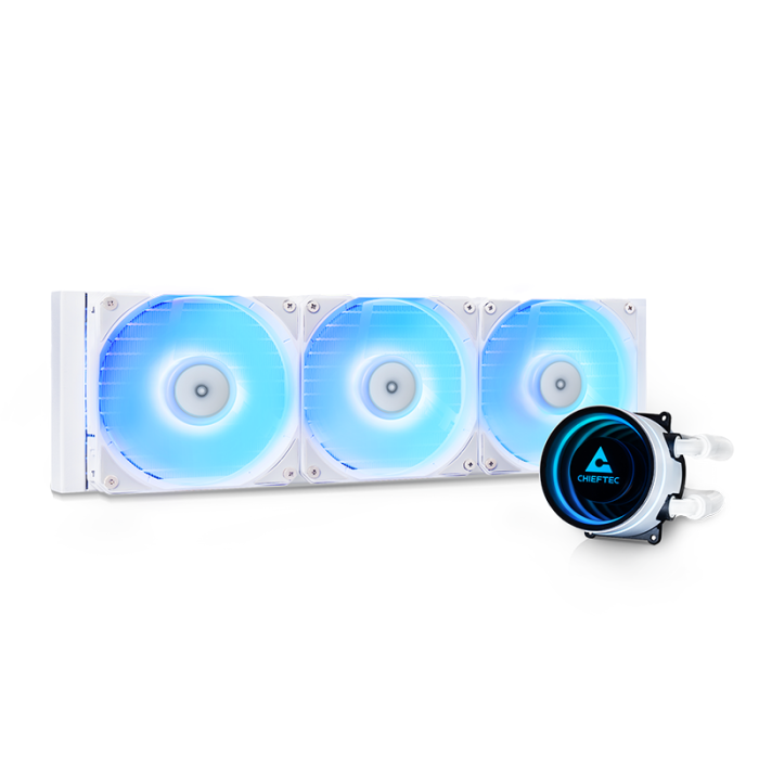 Vodeno hlađenje CHIEFTEC Iceberg 360 (360mm, A-RGB, za INTEL/AMD procesore, bijelo)-0