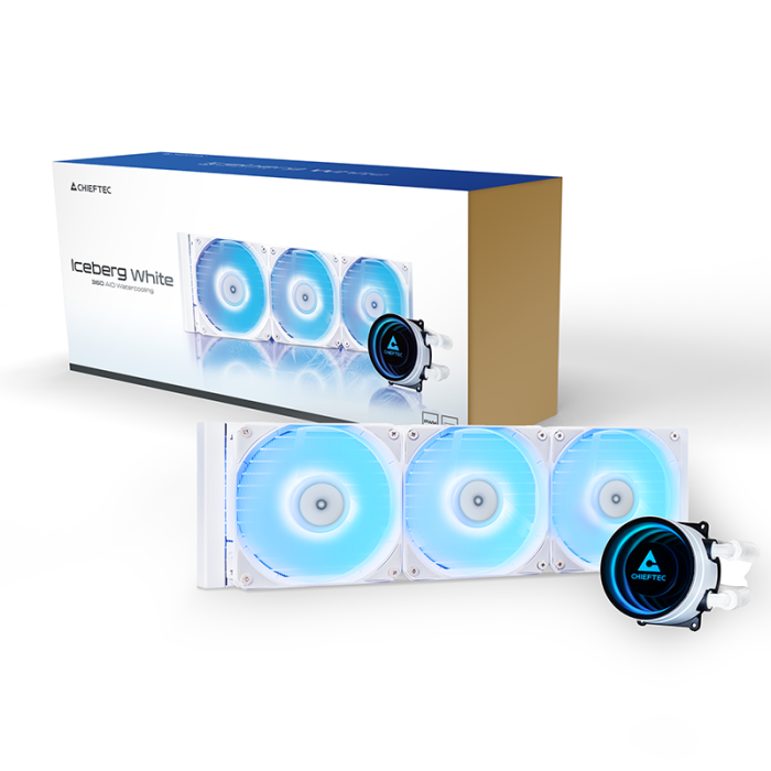 Vodeno hlađenje CHIEFTEC Iceberg 360 (360mm, A-RGB, za INTEL/AMD procesore, bijelo)-6