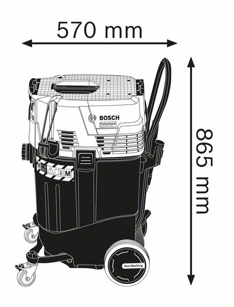Bosch 0 601 9C3 300 vacuum 55 L Drum vacuum Dry&wet 1380 W Bagless-1