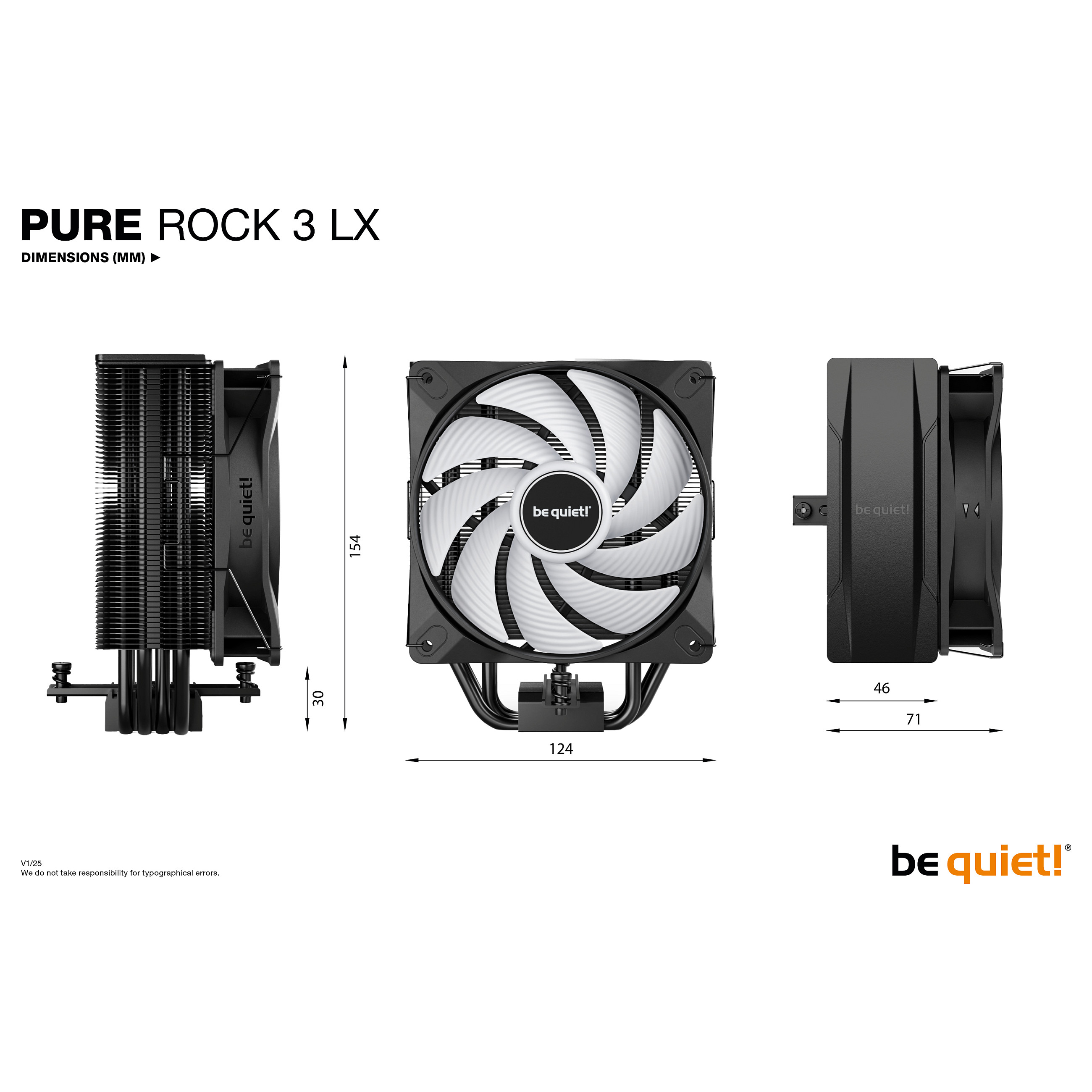 Hladnjak CPU BE QUIET! PURE ROCK 3 LX-6