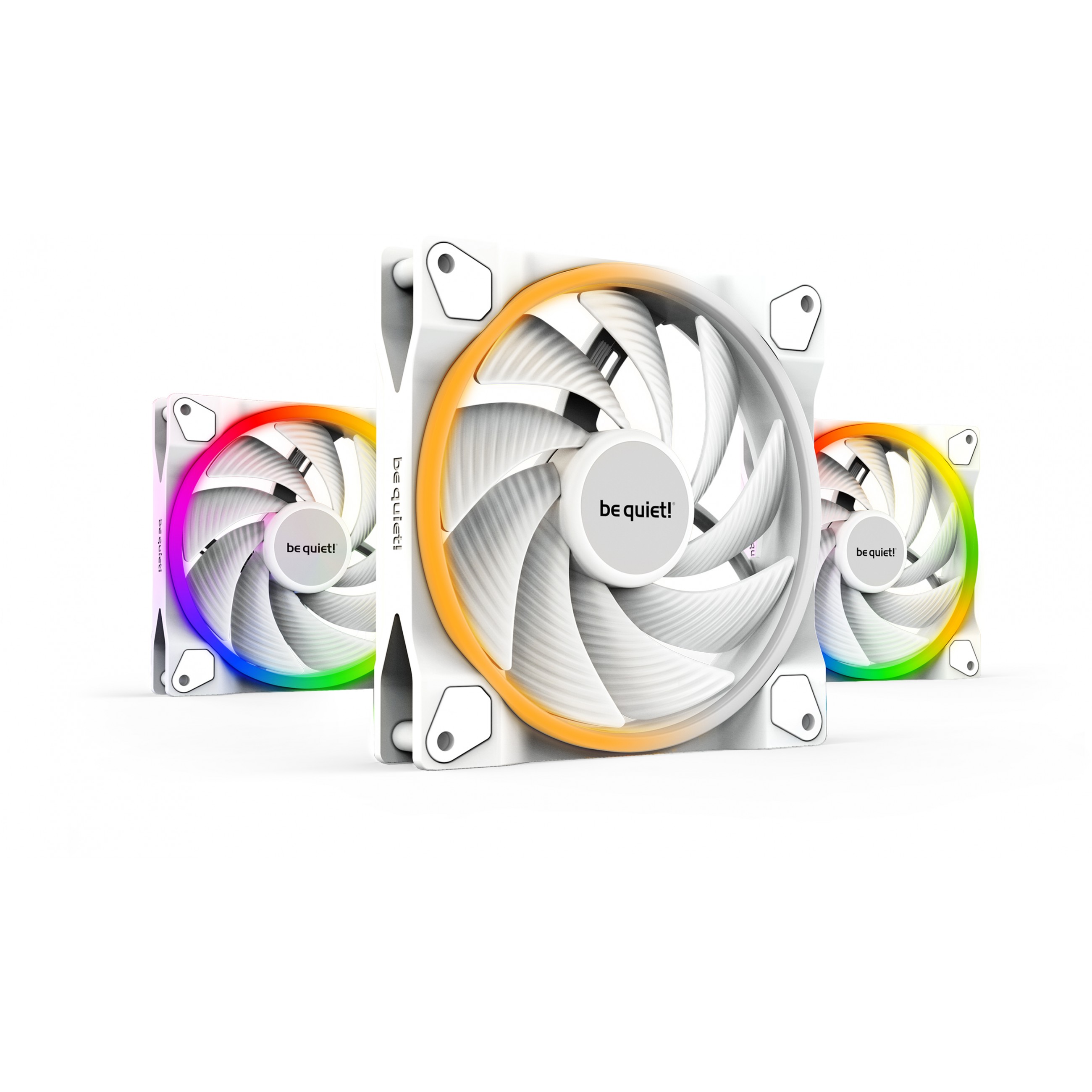 Ventilator za računalno kućište BE QUIET! Light Wings White 140mm PWM high-speed (Triple-Pack, 14 cm, 3 komada)-0