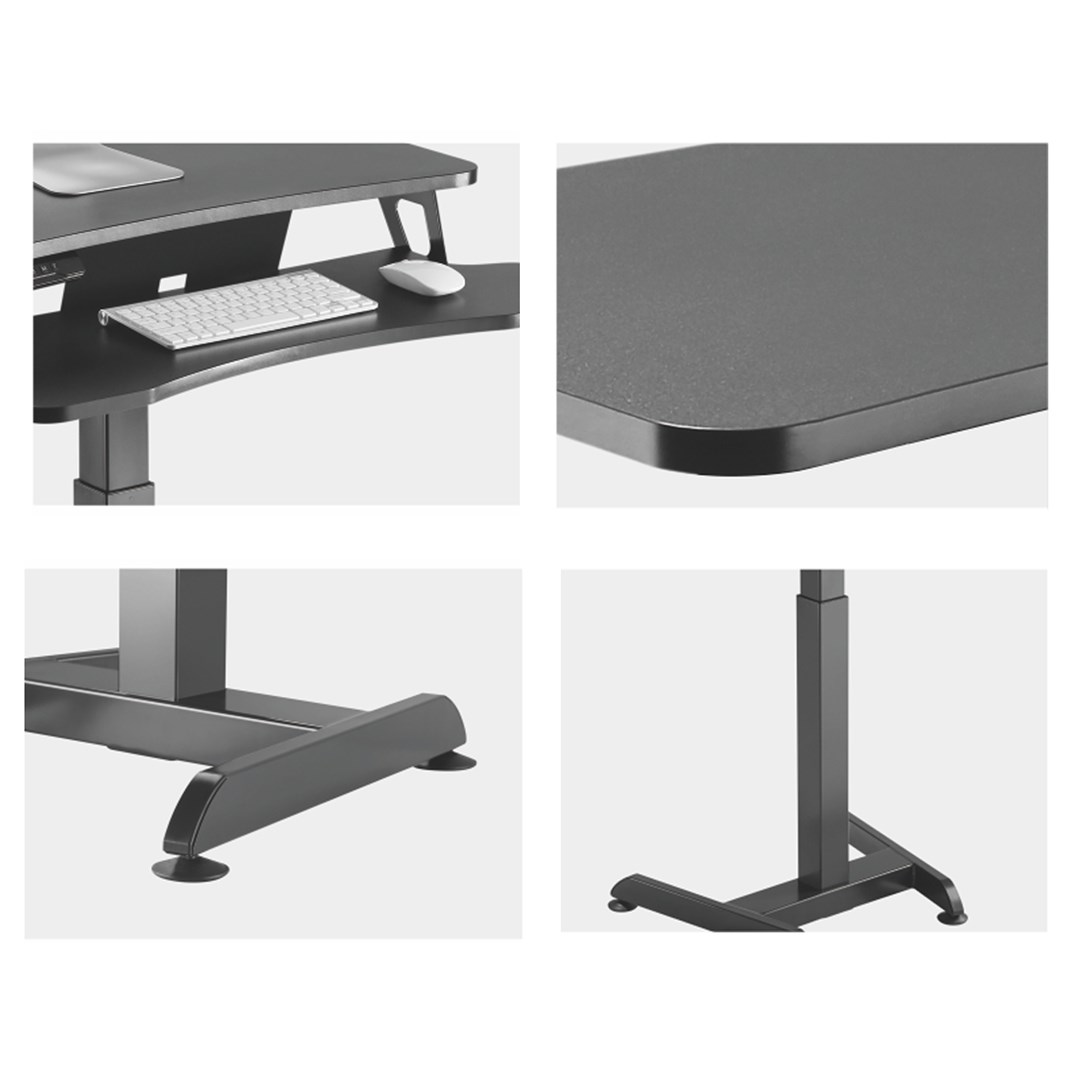 Maclean MC-835 Portable Desk Electric Height Adjustable 72 -122cm max. 37 kg Control Panel Sit Stand Work Station-3