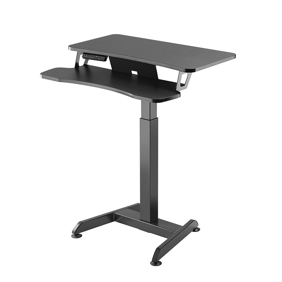 Maclean MC-835 Portable Desk Electric Height Adjustable 72 -122cm max. 37 kg Control Panel Sit Stand Work Station-0