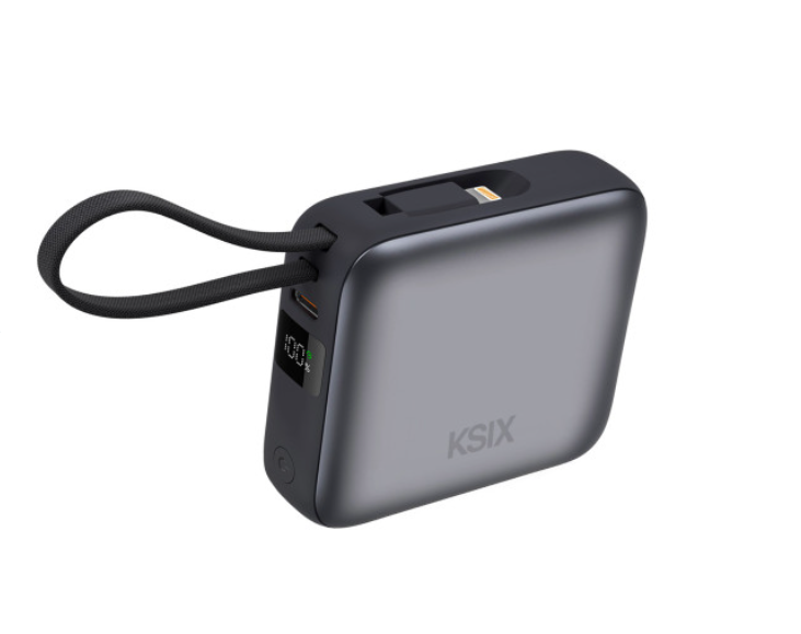 Baterija prijenosna KSIX 10 000 mAh, 22.5W ultra brzo punjenje,USB-C + lightning-7