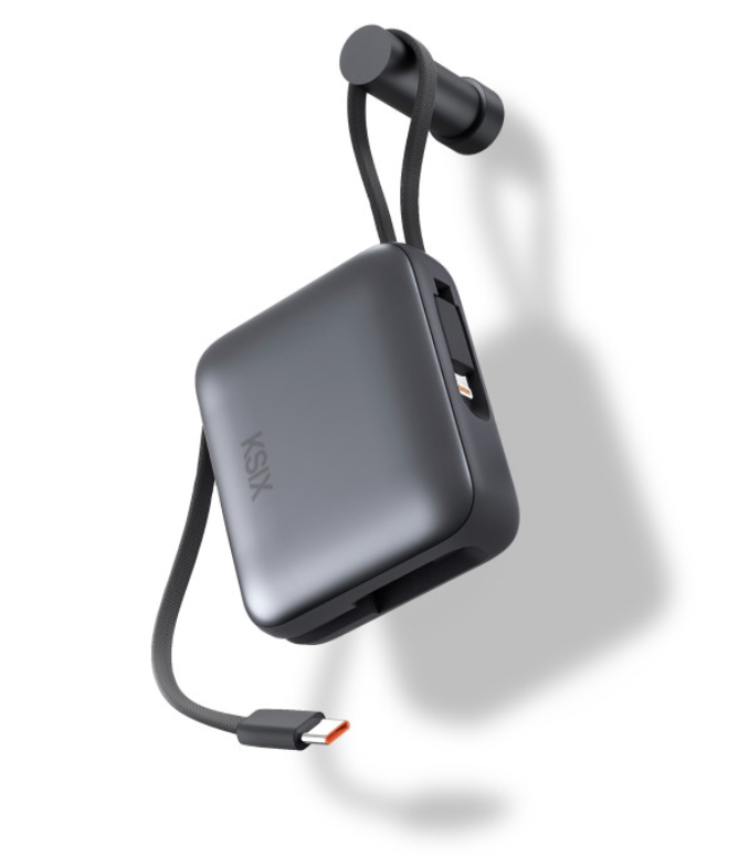 Baterija prijenosna KSIX 10 000 mAh, 22.5W ultra brzo punjenje,USB-C + lightning-1