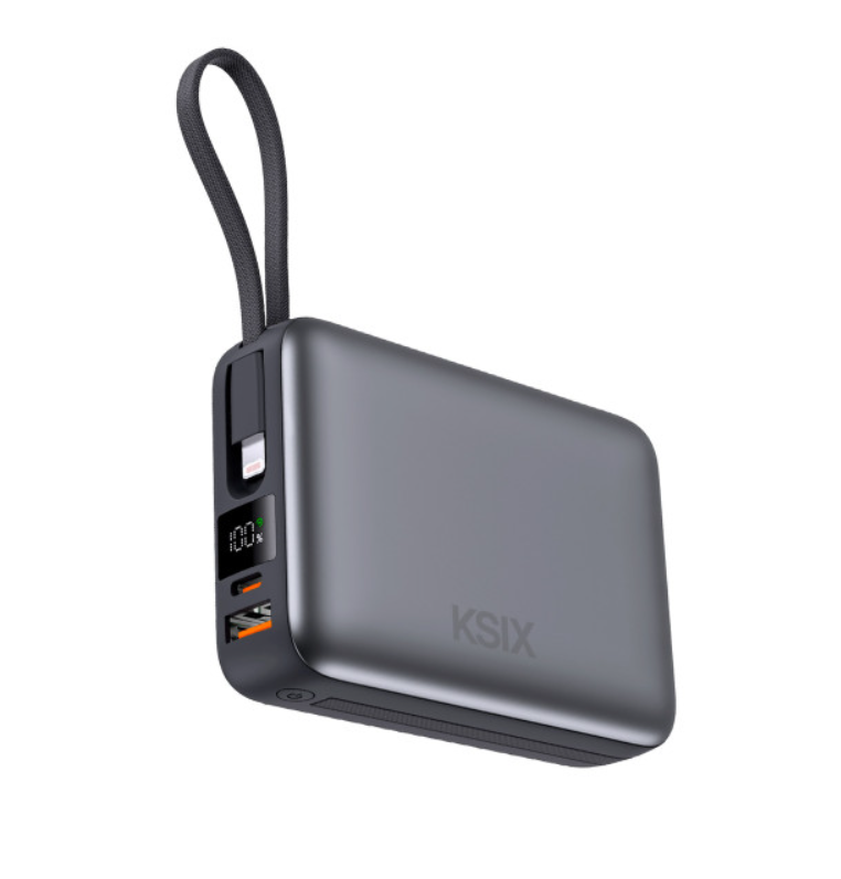 Baterija prijenosna KSIX 20 000 mAh, 22.5W ultra brzo punjenje,USB-C + lightning-7