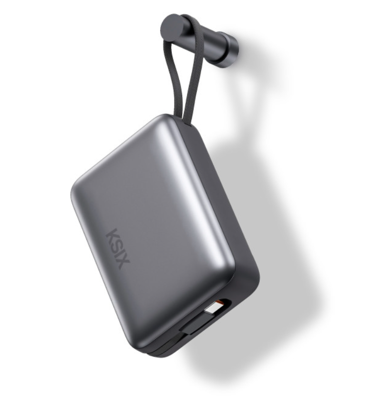 Baterija prijenosna KSIX 20 000 mAh, 22.5W ultra brzo punjenje,USB-C + lightning-1