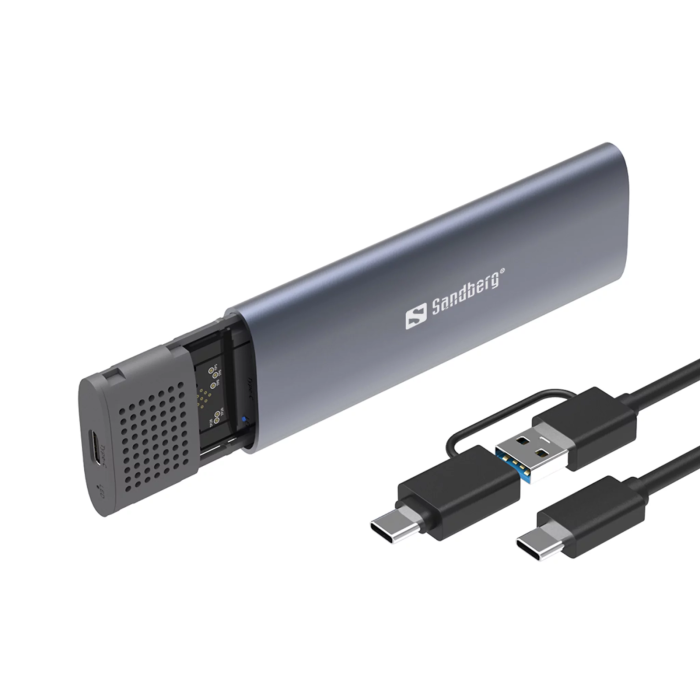 Kućište za M.2 NVMe SSD SANDBERG USB 3.2 (USB-C, 10 Gbit/s, Tool-Free)-2