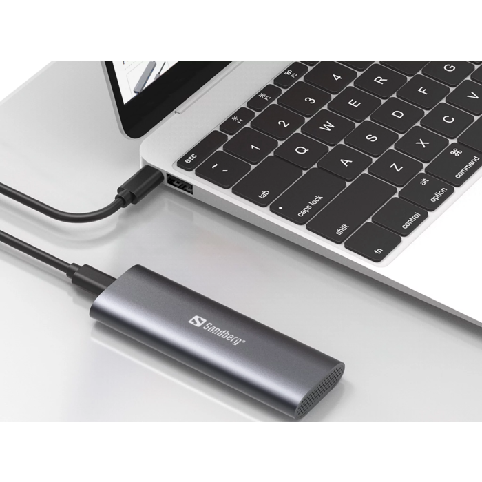 Kućište za M.2 NVMe SSD SANDBERG USB 3.2 (USB-C, 10 Gbit/s, Tool-Free)-4