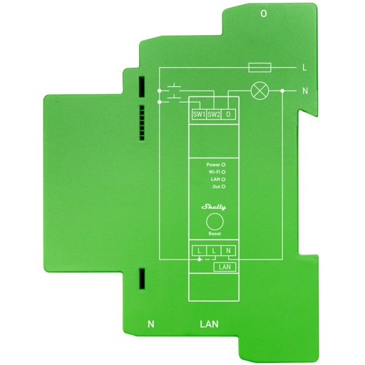 Dimmer SHELLY Pro Dimmer 1PM Built-in Blue, Green, Grey-1