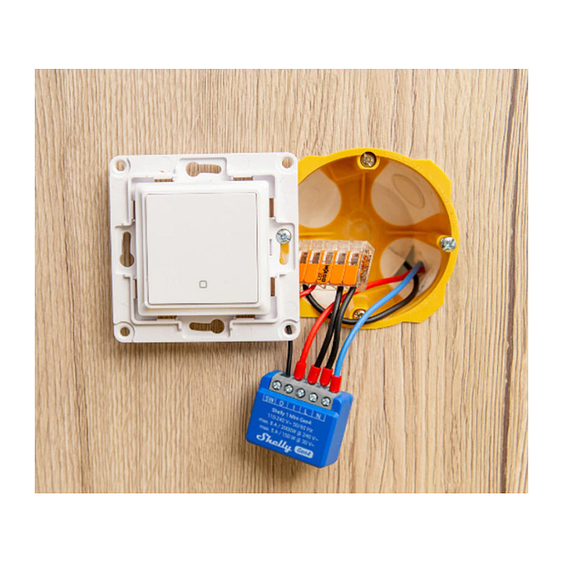 Pametni prekidač SHELLY 1 MINI GEN4 1P plavi-2